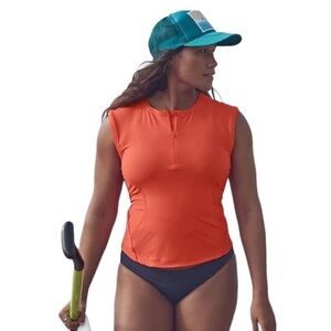ATHLETA SUN BLOCK SWIM TOP